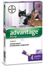 Bayer ADVANTAGE 4 PIPETTE 80mg 0,8ML SPOT-ON