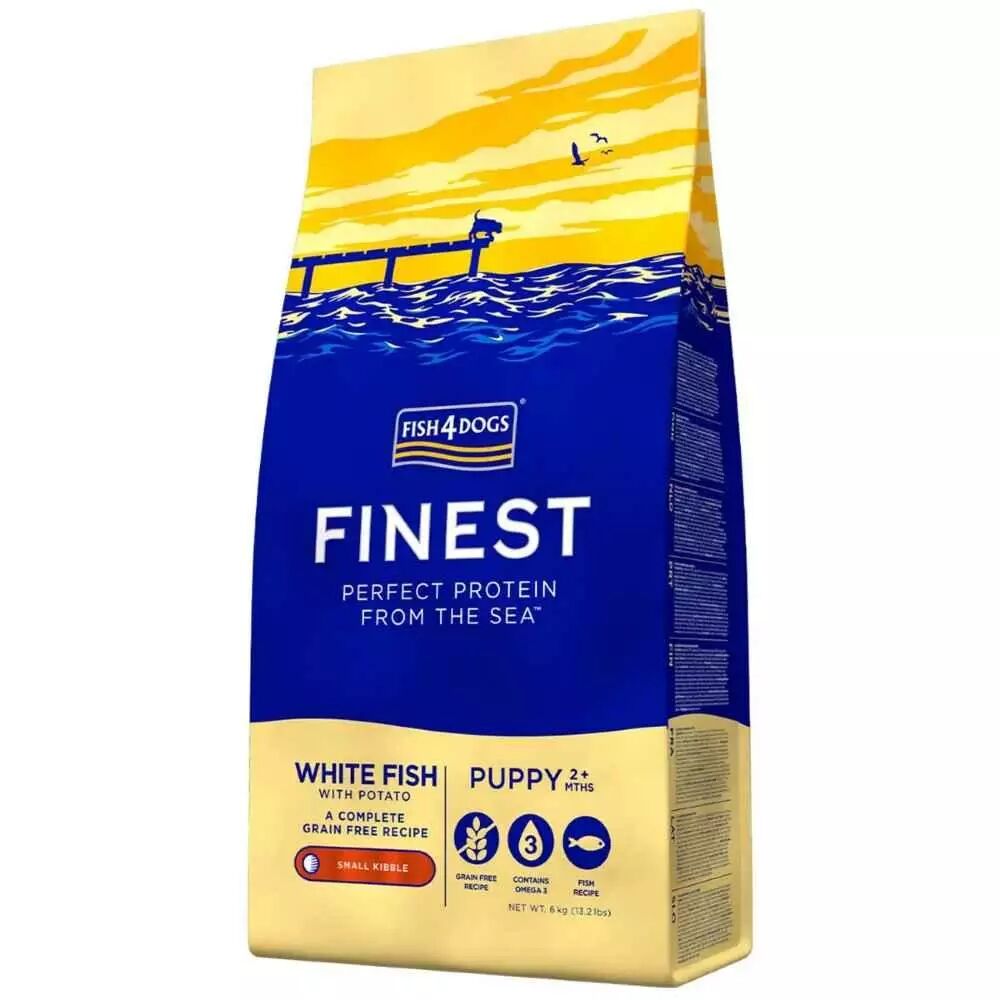 Fish4Dogs Cane Puppy Finest Pesce Bianco Small 6kg 6.00 kg