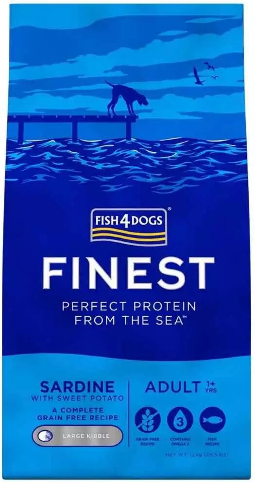 Fish4Dogs Cane Adulto Finest Sardine Large 12kg 12.00 kg