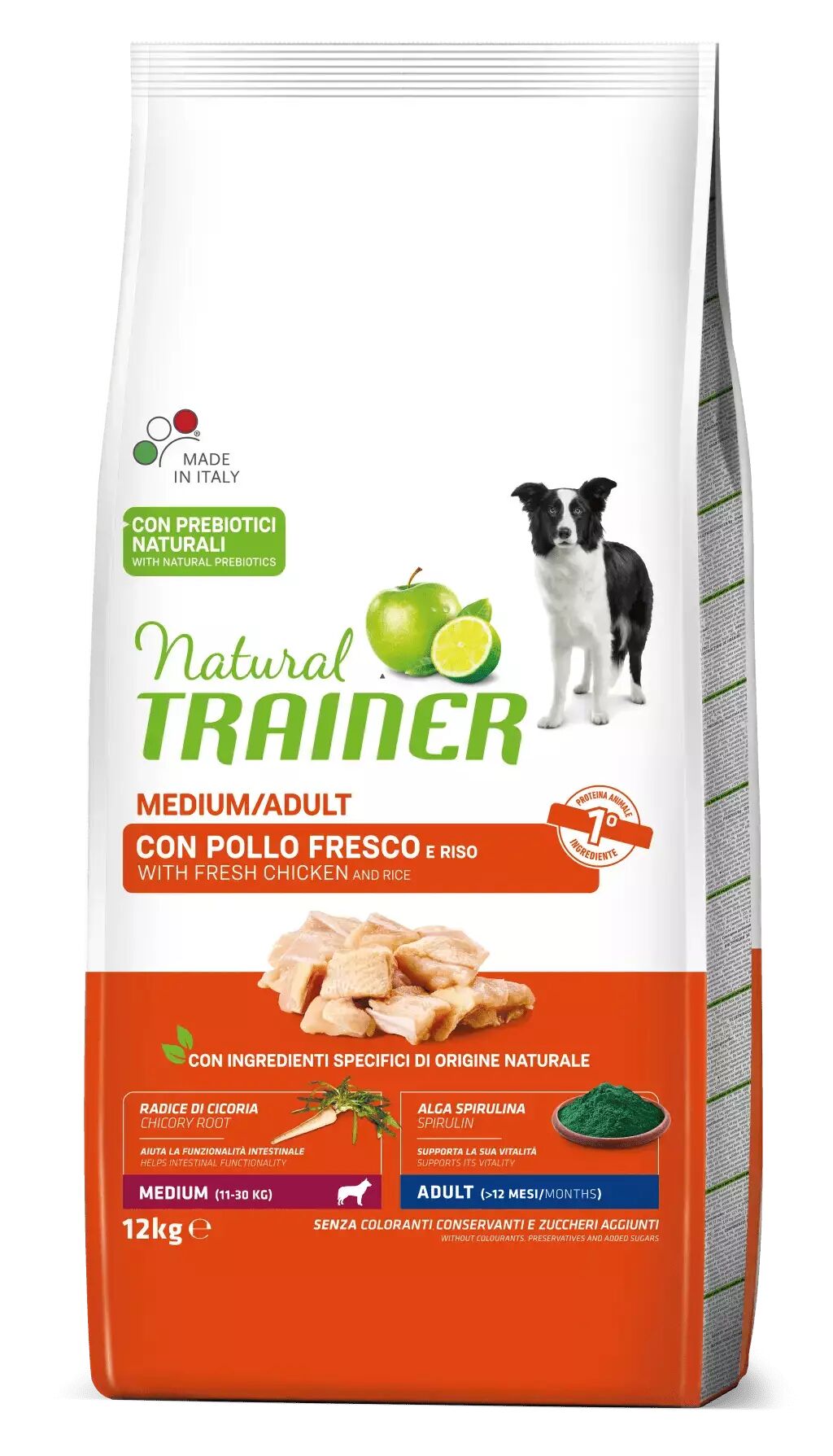 Trainer - Nova Food Natural Trainer cani Medium Adult Pollo Fresco e Riso 12 Kg 12.00 kg
