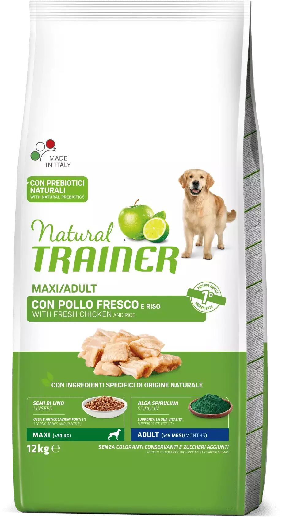 Trainer - Nova Food Natural Trainer cani Maxi Adult Pollo Fresco e Riso 12kg 12.00 kg