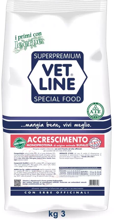 Vetline Cane Accrescimento Bufalo 3 Kg 3.00 kg