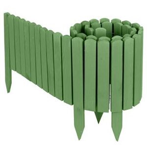 Borderrand hout 200 x 30cm, rolborder, afbakening voor tuinen of paden, groen