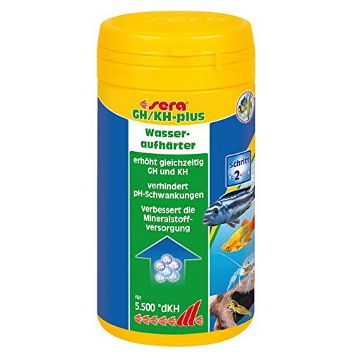 sera GH/KH-plus 250 ml (275 g) waterbehandeling voor aquarium, waterverharder voor gelijktijdige verhoging van de GH en KH (bijv. ook malawi zout)