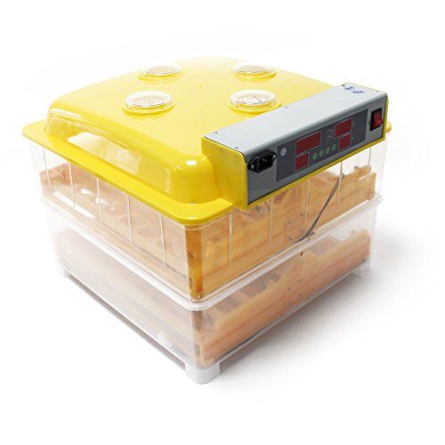WilTec Incubator met automatisch oppervlak, 96 eieren, broedmachine, kunsteieren, incubatie