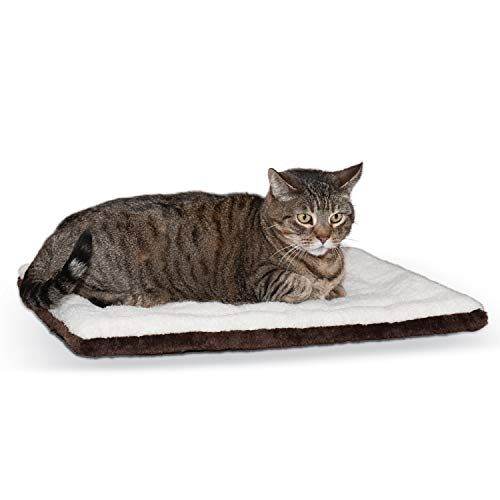 K&H Pet Products Zelfverwarmende huisdier pad thermische kat en hond bed mat havermout/chocolade 21 x 17 inch