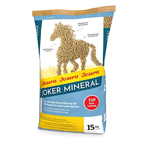 Josera Joker Mineral (1 x 15 kg)   premium paardenvoer voor alle rassen in elke levensfase   optimale totaaloplossing   sterke botten en gewrichten   mineraalvoer paarden   1 stuk verpakt