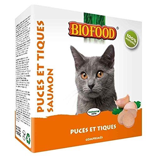 Biofood kattensnoepjes bij vlo zalm 100 ST