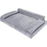 Doggy Hondenbed, huisdierenbed, hondenbed, hondensofa, hondenmand, dierenbed, hondensofa, matras, slaapplaats, grijs, 120 x 77 cm