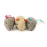 SmartyKat Skitter Critters Cat Toys Catnip Mice, Pack Of 3, 3 stuks.