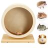 DXI Racewiel voor hamsters, stil trainingswiel van hout voor hamsters, hamsters, stil wiel voor hamsters, cavia's, egels, chinchilla en kleine huisdieren, S