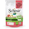 Schesir Cat Bio Adult rund en kip met appel, kattenvoer nat, 16 zakjes x 85 g