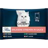 Gourmet PURINA  Parel uitgelezen strepen kattenvoer nat, soort mix, verpakking van 12 (12 x 4 zakken à 85 g)