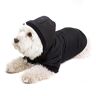 GOODS+GADGETS Zwarte hondenjas met capuchon; Chique hondenjas honden anorak voor uw hond (XL (46cm))