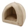 Best Pet Supplies Pet Tent-Soft Bed voor Hond en Kat Tan, 18" x 18" x H: 16