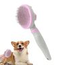 Yajimsa Borstel voor het verzorgen van huisdieren,Deshedding Verzorgingsborstel voor huisdieren Dematting Grooming Pet Deshedding Tool, Zelfreinigende ondervacht Deshedding Brush voor losse