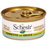 Schesir Cat in bouillon tonijn met goudbrasem, kattenvoer nat in eigen kookbouillon, 24 blikjes x 70 g