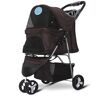 SHAIRMB Dog Stroller, Pet Stroller for Small Dogs Cats, Pet Dog Stroller, 4 Wheels Pet Dog Cat Stroller for Small Medium Dogs Cats, Premium Dog Strollers Carriage,C,82 * 38 * 19CM