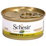 Schesir Cat in bouillon, tonijn, kattenvoer nat in eigen kookbouillon, 24 blikjes x 70 g