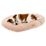 Ferplast Kussen voor honden & katten RELAX MICROFLEECE 78/8 Gecapitonneerd Microfleece Wasbaar Beige, 78 x 50 cm