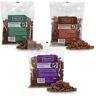 Chewies hondensnoepjes MAXI Mix 1 rundvlees, pens & gevogelte enkeltraining 3 x 200 g vleessnoepjes zonder suiker hondensnack met hoog vleesgehalte (600 g)