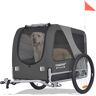 Tiggo DOGGYHUT® Premium Large hondenfietskar tot 35 kg hondenaanhanger fietsaanhanger voor honden, middelgrote en grote honden 80102 (grijs)