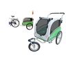 Papilioshop Argo Hondenaanhanger, hondenwagen, fietsaanhanger voor honden S-M-L (groen, medium)