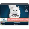 Gourmet PURINA  Parel uitgelezen strepen kattenvoer nat, soort mix, verpakking van 10 (10 x 8 zakjes à 85 g)