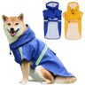 Elitecran Hondenregenjas, waterdichte reflecterende hondenregenjas, verstelbare waterdichte regenjas voor grote honden (3XL) (blauw)