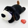 Pawsource snuggle puppy knuffel met hartslag voor puppy hartslag knuffel (Zwart)