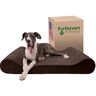 FurHaven Gigantisch orthopedisch hondenbed microvelvet luxe ligstoel met afneembare wasbare hoes espresso, gigantisch (XXX-Large)