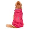 ZNYLX Waterdichte Regenjas Voor Honden Hondenregenjas Rode Hondenregenjas Waterdichte Grote Hondenkleding Outdoorjas Regenjas Reflecterende Grote Poncho 6Xl