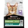 Pro Plan Hoogwaardig droogvoer voor het welzijn van gecastreerde of gesteriliseerde katten, kalkoen, verpakking van 3 kg