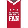 Plenty Gifts Wandplaat Ajax Fan 21 x 14,8 x 2 cm staal rood