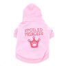 SMALLLEE_LUCKY_STORE Kleine Hond Verwend Hoodie Chihuahua Kleding Voor Meisjes Kroon Puppy Tee T shirt voor Kat Yorkshire Speelgoed Poedel Roze S