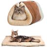 LEDDP Kattenbedden Klein Hondenbed Kalmerend Hondenbed Huisdier Hondengrot Bed Verhoogd Hondenbed Kattenmand Kat Kussen Rits Warm Kattenbed Kattenbedden Voor Indoor Katten