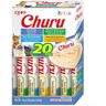 INABA Churu puree multipack kattentraktaties om uit de hand te voeden 20 tubs: 5 x tonijn, 5 x tonijn met kip, 5 x tonijn met jakobsschelp en 5 x tonijn met kaas