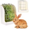 xihan123 Konijn Hooiruif Feeder Hooiruif Cavia Hooi Feeder Konijn Voedsel Kom Konijn Accessoires Konijn Hooi Houder Dierbenodigdheden Kleine Dieren white