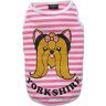 Doggydolly Doggy Dolly T488 hondenshirt Yorkshire, roze/wit gestreept, maat: XXS