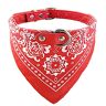 Newtensina Mode Hond Bandana Kraag Hond Halsband Jongen Medium Bandana Puppy Bandana met Kraag voor Honden Rood L