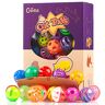 Chiwava Chiwawa 48 STUKS 1.6-1.8 Inch Kat Plastic Jingle Balls Cat Speelgoed met bel Kitten Chase Pounce spelen 8 Types/Verschillende kleuren