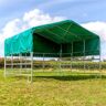 Voss farming weidetent met paneelhekken en paneeldak, met dakzeil, schuilstal 3,60 x 3,00 m