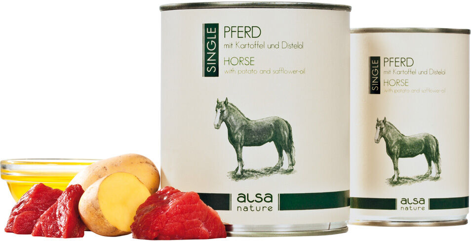 alsa-nature SINGLE Paard met aardappel - - 90 x 400 g