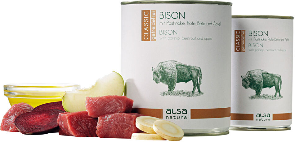 alsa-nature Bizon met pastinaak, rode bieten & appel - - 12 x 400 g