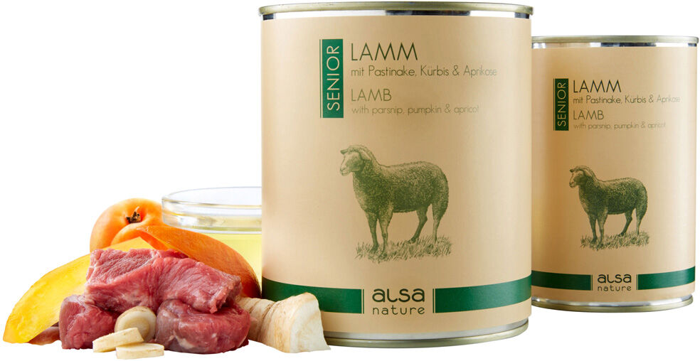 alsa-nature Senior Lam puur met pastinaak, pompoen & abrikoos - - 12 x 400 g