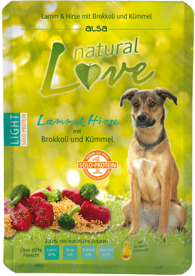 alsa natural Love Enkel-eiwit Lam met Gierst, Broccoli en Komijn - -