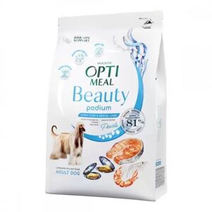 OPTIMEAL Dog Adult & Senior Beauty Podium Shiny Coat & Dental Care Tørrfôr til hund 10 kg