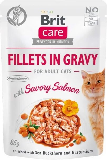 Brit Care Cat Gravy Laks 85g