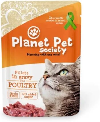 Planet Pet Society fj&aelig;rfe i saus 85 g