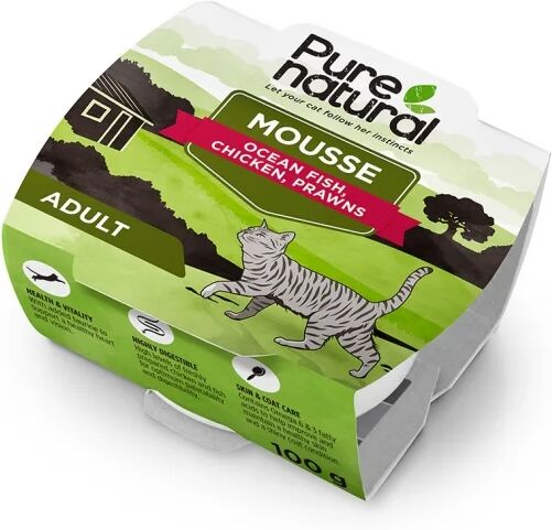 Purenatural Cat Mousse Ocean Fish, Chicken & Prawns 100 g